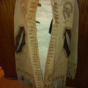 Western Fringe Suede Vest